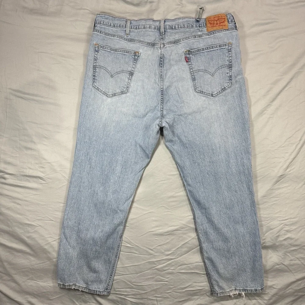 Levis 541 Jeans Men 42X30 (Acutal 38x28) Light Blue Straight Leg Athletic Cotton